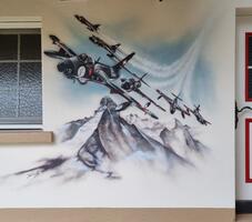 Wandmalereu: Hunter/Matterhorn